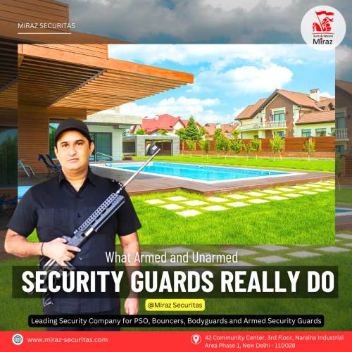 Hire armed security guards in Delhi Gurgaon Noida Miraz Securitas