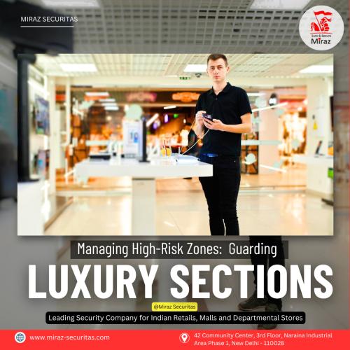 Hire security guards for luxury showroom at Gurugram Delhi Miraz Securitas