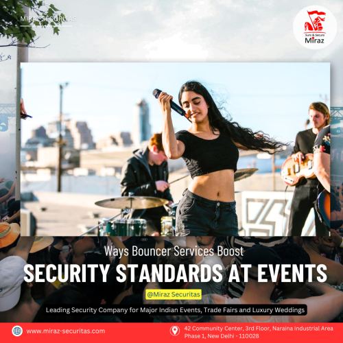 hire security guards for events in Delhi Gurugram Noida at Miraz Securitas