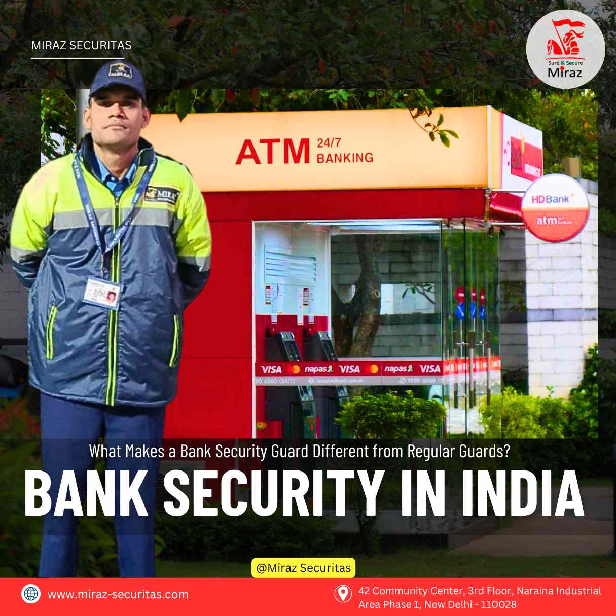 hire security guards for banks in delhi ncr_miraz securitas