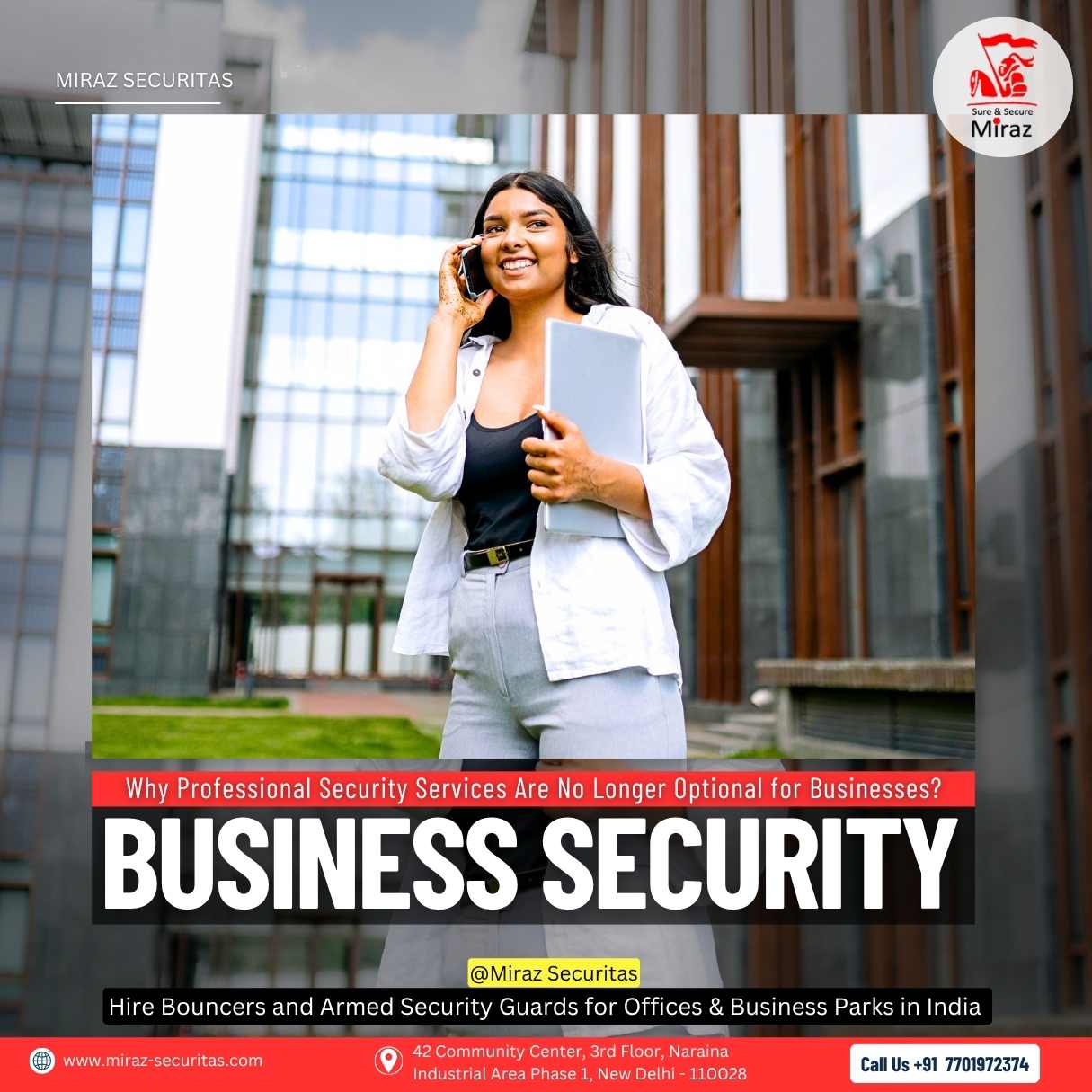 hire security guards for offices in delhi_miraz securitas